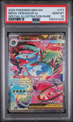 Pokemon Mega Venusaur EX Card 177/132 PSA 10 - Image 1