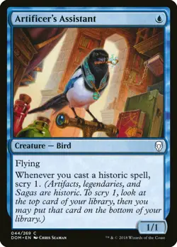 Artificer's Assistant - Dominaria (C) - Magic: The Gathering MTG - Image 1