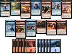 Red Blue Spell Burn Deck - Izzet Spellslinger - Very Powerful - 60 Card MTG!!! - Image 1
