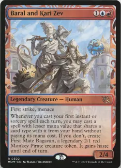 Baral and Kari Zev (Showcase) R March of the Machine 302 - MTG - Image 1