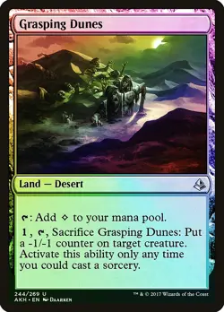 Grasping Dunes FOIL Amonkhet NM Land Uncommon MAGIC GATHERING CARD ABUGames - Image 1