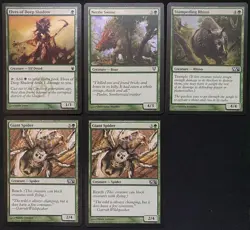 10 Bulk Lot Magic the Gathering TCG | Common | Giant Rhino Guilt Journey Elves - Image 1