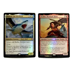 Shabraz, the Skyshark and Brallin, Skyshark Rider Commander 2020 FOIL MTG Magic - Image 1