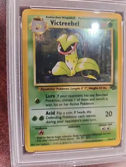 Victreebel Jungle Holo Pokemon Card WOTC NM Mint PSA 8 - Image 2