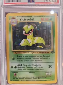 Victreebel Jungle Holo Pokemon Card WOTC NM Mint PSA 8 - Image 3
