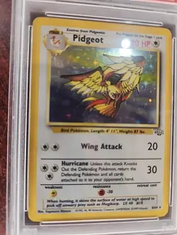 Pidgeot Jungle Holo Pokemon Card WOTC NM Mint PSA 8 - Image 2
