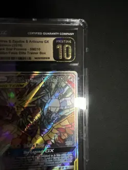 CGC 10 PRISTINE Moltres Zapdos & Articuno GX SM210 FULL ART HOLO Pokemon Card - Image 4