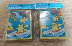 Lot 2 Fly and Surf Pikachu Pokemon Card Sleeve Japanese - Image 1