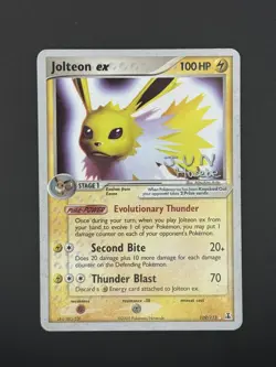 MP Pokemon TCG Jolteon EX Card World Championships 2007 Delta Species 109/113 - Image 1