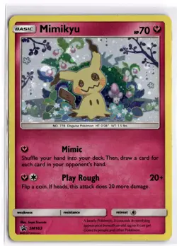 Pokemon TCG Mimikyu (Cosmos Holo) SM163 SM Black Star Promo LP - Image 1