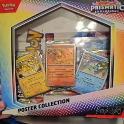 Pokemon TCG SV8.5 Prismatic Evolutions Poster Collection Box Factory Sealed - Image 1