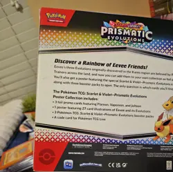Pokemon TCG SV8.5 Prismatic Evolutions Poster Collection Box Factory Sealed - Image 4