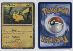 Pikachu Confetti Holo Pokemon McDonald's Collection Match Battle 2024 M24 #002 - Image 3