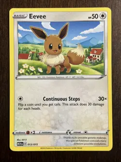 Eevee 13/15 - Pokemon 2025 Dragon Discovery - Happy Meal - M24 - Image 1