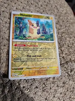POKEMON TCG MORPEKO 072/167 TWILIGHT MASQUERADE REVERSE HOLO ENGLISH - Image 1