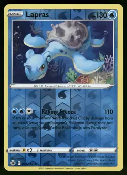 Lapras Reverse Holo 031/172 SWSH09: Brilliant Stars Pokemon - Image 1