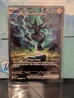 2025 Pokemon SV Black Bolt Zekrom ex Special Illustration Rare #166/086 - Image 1