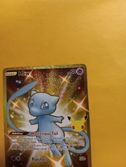 Pokemon TCG Mew 025/025 Celebrations Full Art Ultra Rare Holo NM 2021 Hp 60 Gold - Image 5