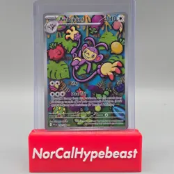 2025 Pokemon Phantasmal Flames TCG AMBIPOM 107/094 Full Art Illustration Rare - Image 1