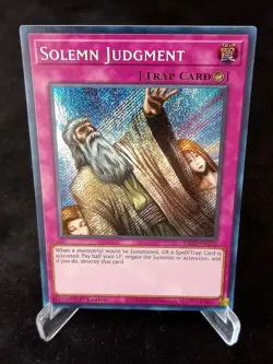 Yu-Gi-Oh! TCG Solemn Judgment RA02-EN075 Secret Rare - Near Mint/Mint - Image 1