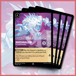 Disney Lorcana TCG: MARSHMALLOW - PERSISTENT GUARDIAN x4 Super Rare - Image 1