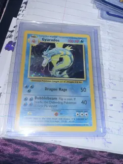 Pokemon Gyarados Holo Rare TCG Card Base Set 6/102 Near Mint Condition - Image 2