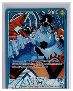 Jinbe - OP14-040 (Alternate Art) OP14-040 The Azure Sea's Seven Foil Leader Card - Image 1