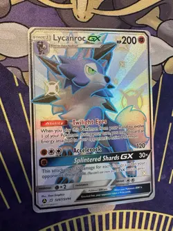 Pokemon Lycanroc GX SV67/SV94 Hidden Fates Shiny Vault Holo Rare Card - NM - Image 2