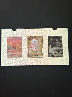 Mewtwo and Mew ex Pokemon 151 Ultra Premium Collection Promo 3 Card Lot - Image 1