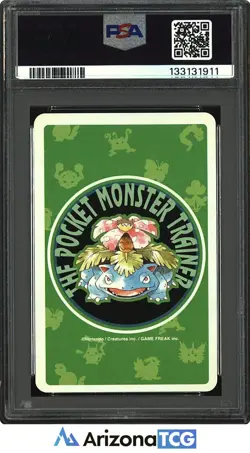 Pokemon 1996 Raichu 026 3 Of Diamonds Green Playing Card Japanese PSA 10 - Image 2