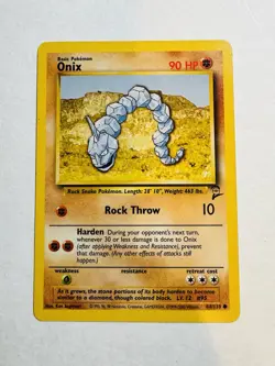 Pokemon TCG Onix Base Set 2 Common Card 84/130 - Image 1