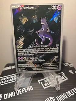 Mewtwo #52 NM Black Star Promo Holo Rare Card 151 UPC Pokemon TCG "Batman" - Image 1