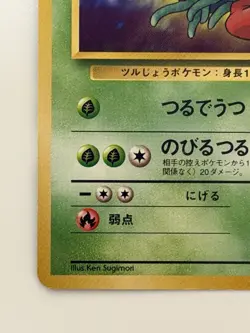 Erika's Tangela No. 114 Gym Heroes vintage Old Back Japanese Pokemon Card - Image 4