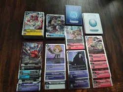 Bulk Digimon Card Game 125x Lot- Rares, a Super Rare, Common, Uncommon, Foils - Image 1