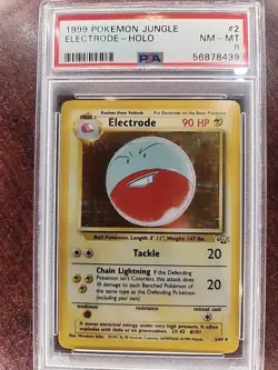 Electrode Jungle Holo Pokemon Card WOTC NM Mint PSA 8 - Image 1