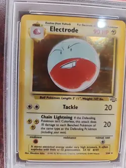 Electrode Jungle Holo Pokemon Card WOTC NM Mint PSA 8 - Image 2