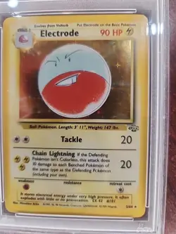 Electrode Jungle Holo Pokemon Card WOTC NM Mint PSA 8 - Image 4