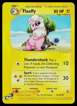 Pokemon Card - Flaaffy Aquapolis 47/147 Uncommon - Image 1