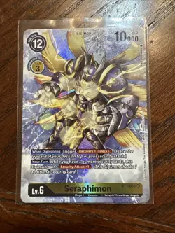 Digimon Card Game Seraphimon BT1-063 SR Alt Art NM - Image 1