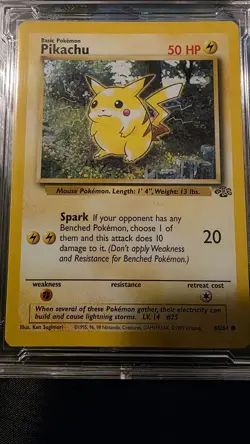 Pokemon Pikachu TCG Jungle Card 60/64 (Triple7cards) Graded NM-MT 8 - Image 3