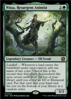 MTG Nissa, Resurgent Animist (22/230) March of the Machine The Aftermath LP - Image 1