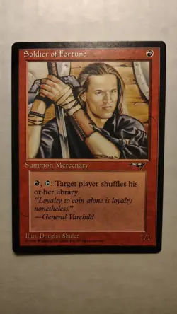 Soldier of Fortune – Alliances – LP – Magic the Gathering MTG - Image 1