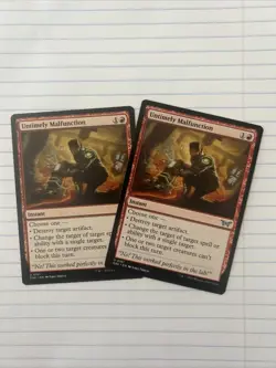 2x Untimely Malfunction Duskmourn: House of Horror Regular MTG NM - Image 1