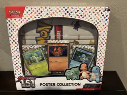 Nintendo Pokemon TCG Scarlet & Violet - 151 Poster Collection Box - 3 Packs 820650853166 - Image 1