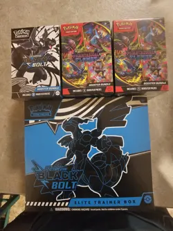 Pokemon TCG Black Bolt ETB, Black bolt bundle 2x phantasmal flames bundle - Image 1