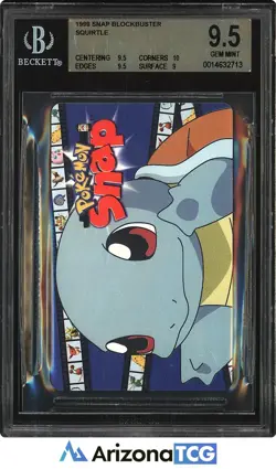Pokemon 1999 Squirtle Snap Blockbuster BGS 9.5 - Image 1