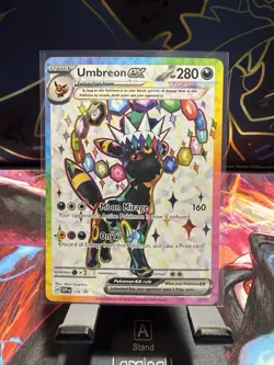 Pokemon TCG Umbreon ex SVP 176 Prismatic Evolutions Black Star Promo Holo NM - Image 1