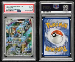 Machoke Illustration Rare Pokemon Scarlet & Violet 151 MEW PSA 9 MINT - Image 3