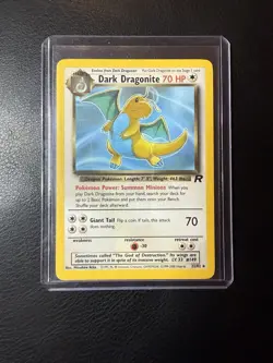 2000 Pokemon - Dark Dragonite #22/82 - Team Rocket Unlimited - Rare - LP - Image 2