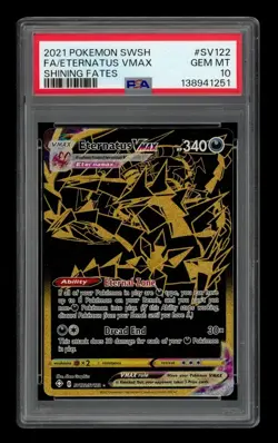 2021 Pokemon SWSH Shining Fates: #SV122 Fa/Eternatus Vmax PSA 10 GEM MINT - Image 1